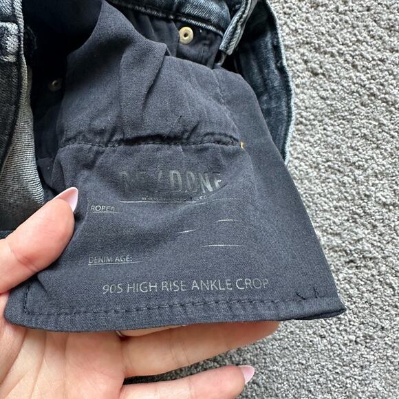 RE/DONE 90s High Rise Ankle Crop Jeans - Picture 5 of 8